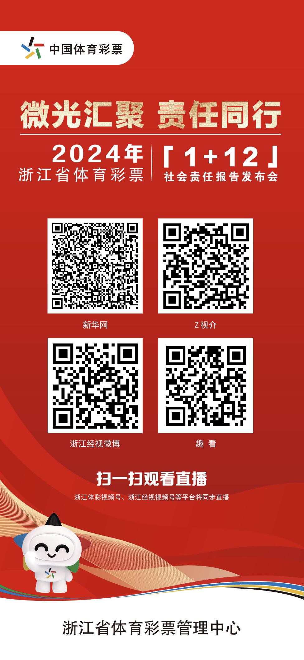 敬请期待！2024年浙江省体育彩票（1+12）社会责任报告即将发布