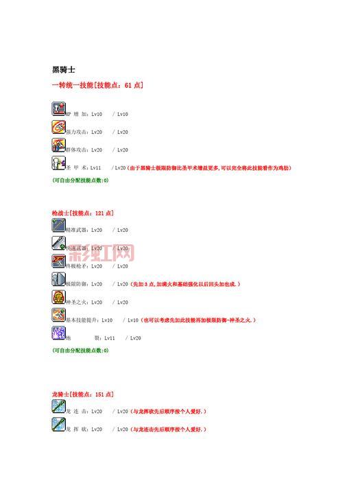 冒险岛幻影职业加点攻略:技能选择与最佳加点方案