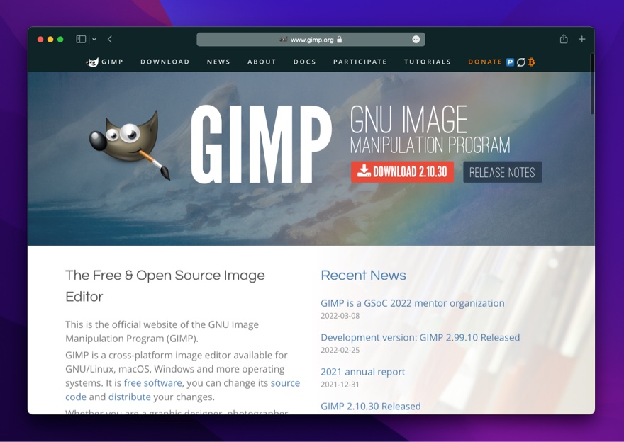 GIMP - 免费开源的图像处理软件，功能强大，Photoshop 的优秀替代品