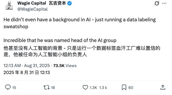 从重金挖角OpenAI/谷歌到招聘急刹车:Meta MSL主要人员梳理,半数华人+75%博士成主力
