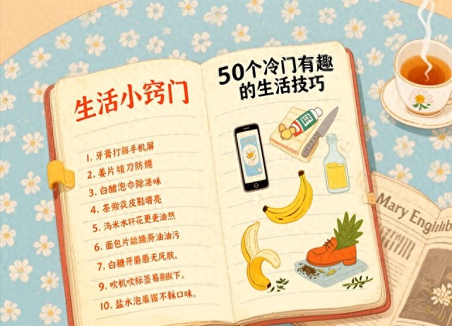 快收藏哦！50 个少见又实用的生活技巧，解决不少麻烦