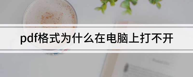 pdf格式为什么在电脑上打不开