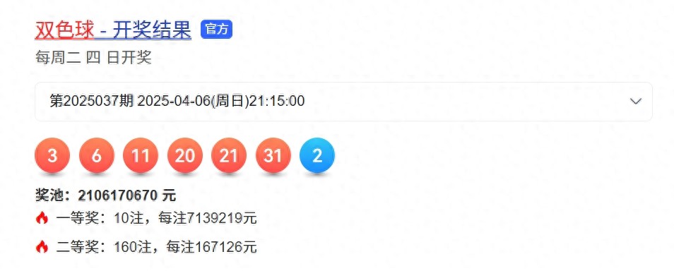 双色球25038期预测；6+1精选一注推荐，独蓝关注09，首位06末位32