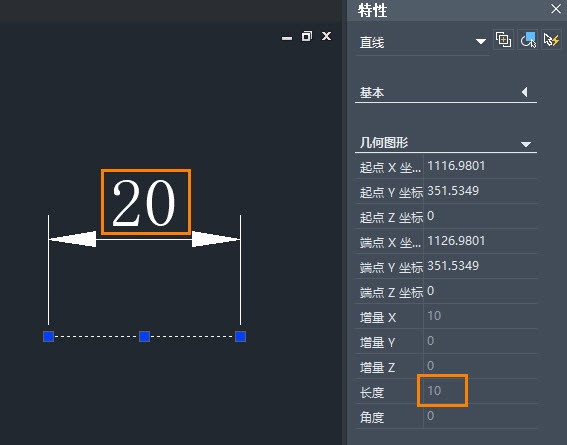 中望CAD为什么图形尺寸和标注尺寸的值不一致