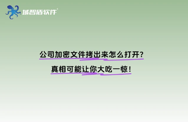 公司加密文件拷出来怎么打开？真相可能让你大吃一惊！