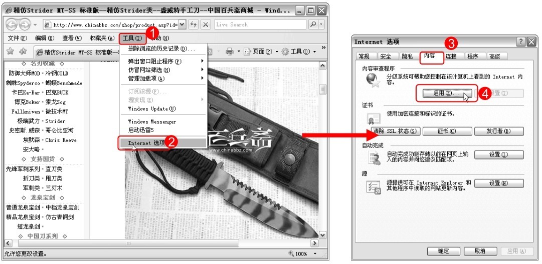 2.1.2 了解IE浏览器的界面