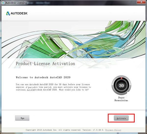 AutoCAD2020注册机Win10版 32位/64位 绿色版