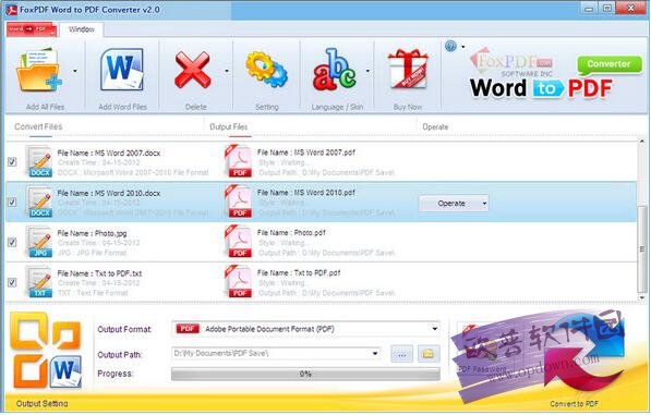 Word转换到PDF转换器