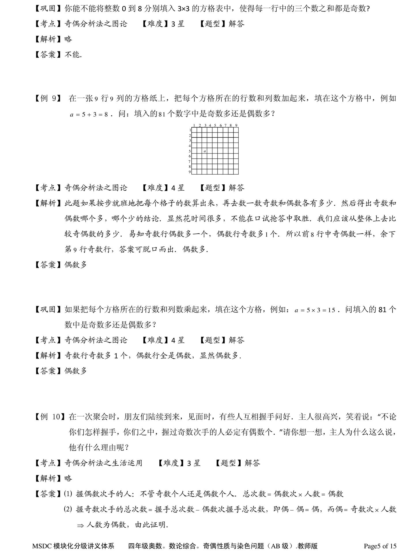 小学数学必考 · 奇偶性质全掌握