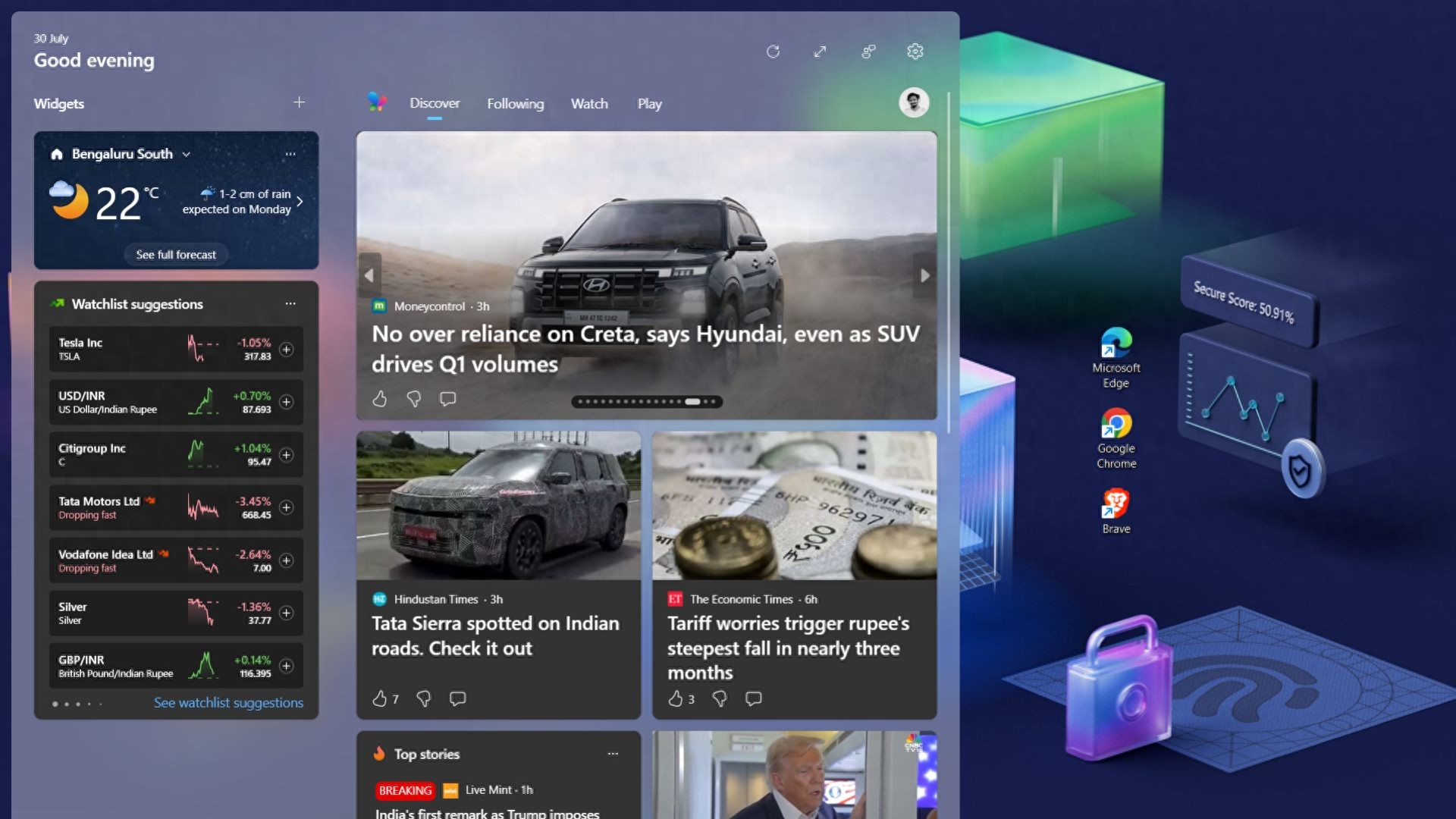 欧洲用户的Windows 11 MSN新闻小部件内容现在可在默认浏览器中打开