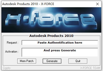 AutoCAD2010序列号和密钥注册机 32/64位 绿色免费版