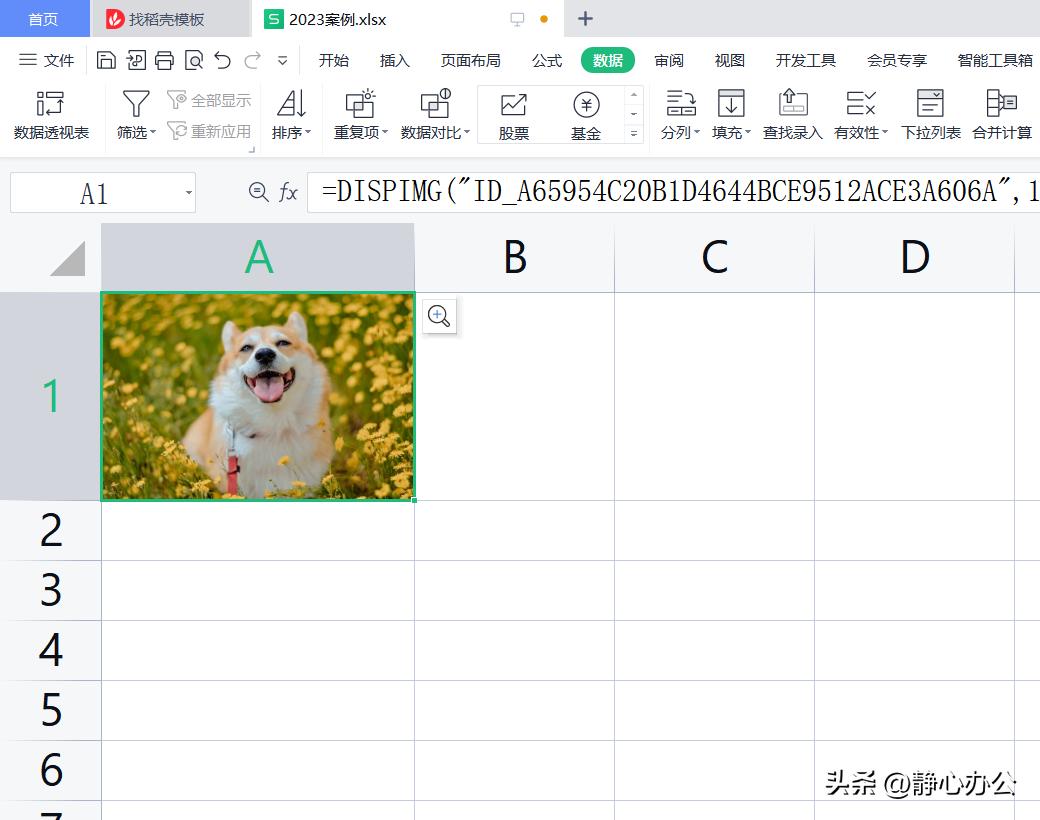 wps表格：将图片嵌入单元格中以便图片随单元格大小自动进行调整
