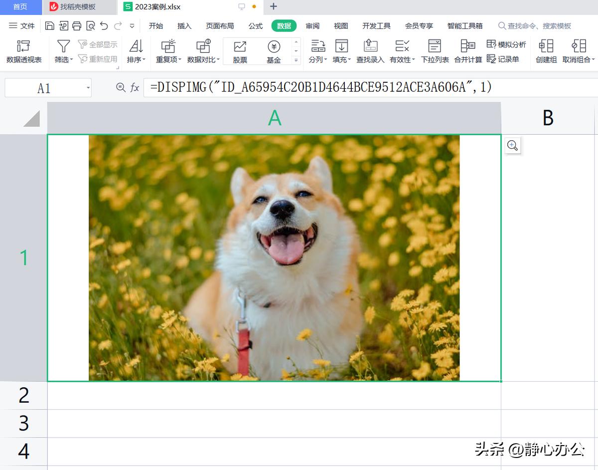 wps表格：将图片嵌入单元格中以便图片随单元格大小自动进行调整