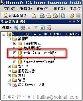 SQLServer2008 镜像配置详解