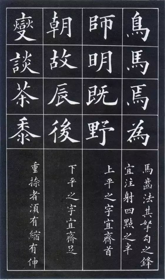 黄自元楷书间架结构九十二法，建议收藏！