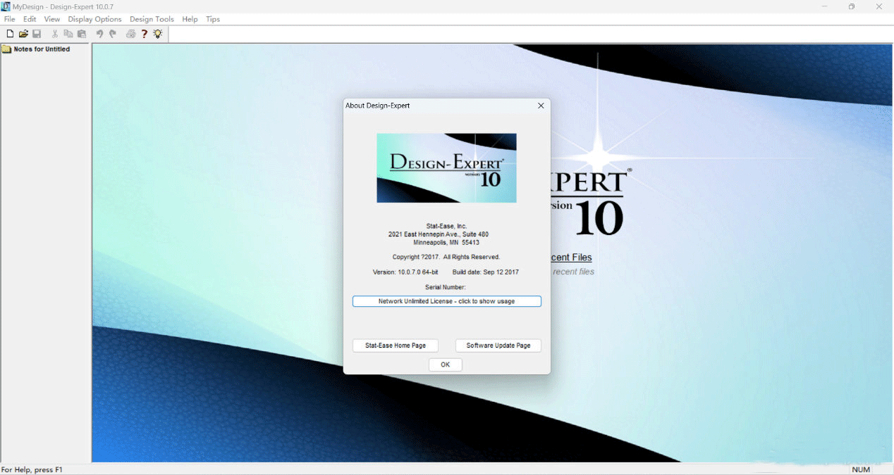 design expert 10(响应面实验设计软件) v10.0.7