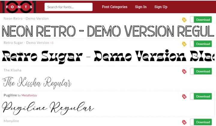 6个免费字体下载网站分享