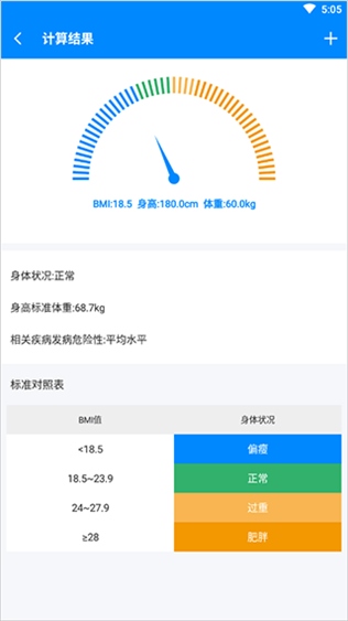 bmi计算器app手机版