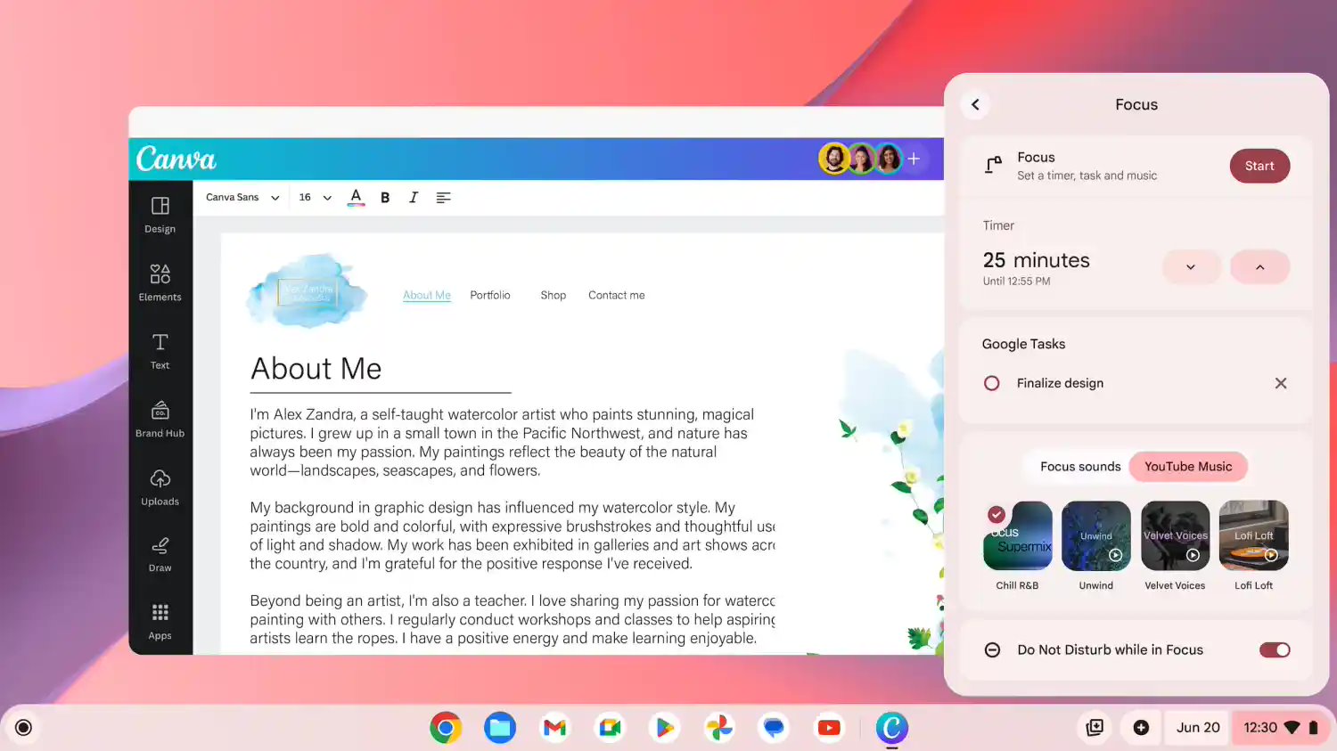 谷歌 ChromeOS 即将迎来新功能：阅读辅助、专注模式等