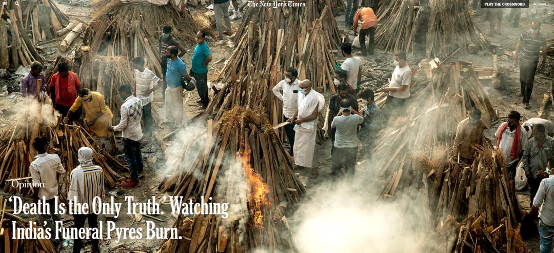 直击印度大型露天火葬:“死亡是唯一的真相”