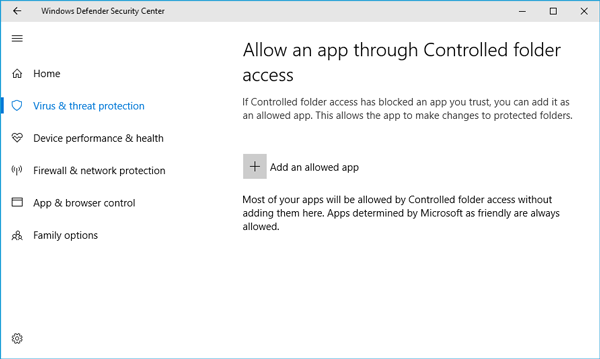 如何在Windows 10中使用受控文件夹访问