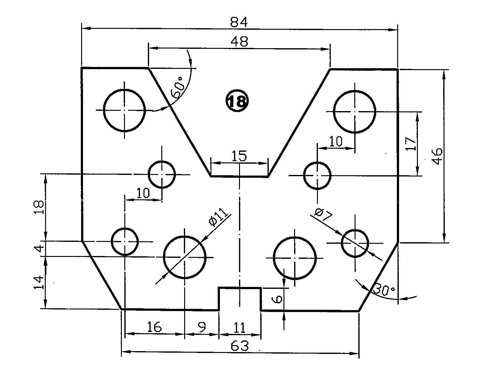 CAD中的面域巧应用,利用布尔运算做面域的相加减