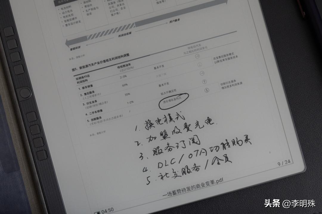 经常做笔记，求手写感较好电纸书推荐？