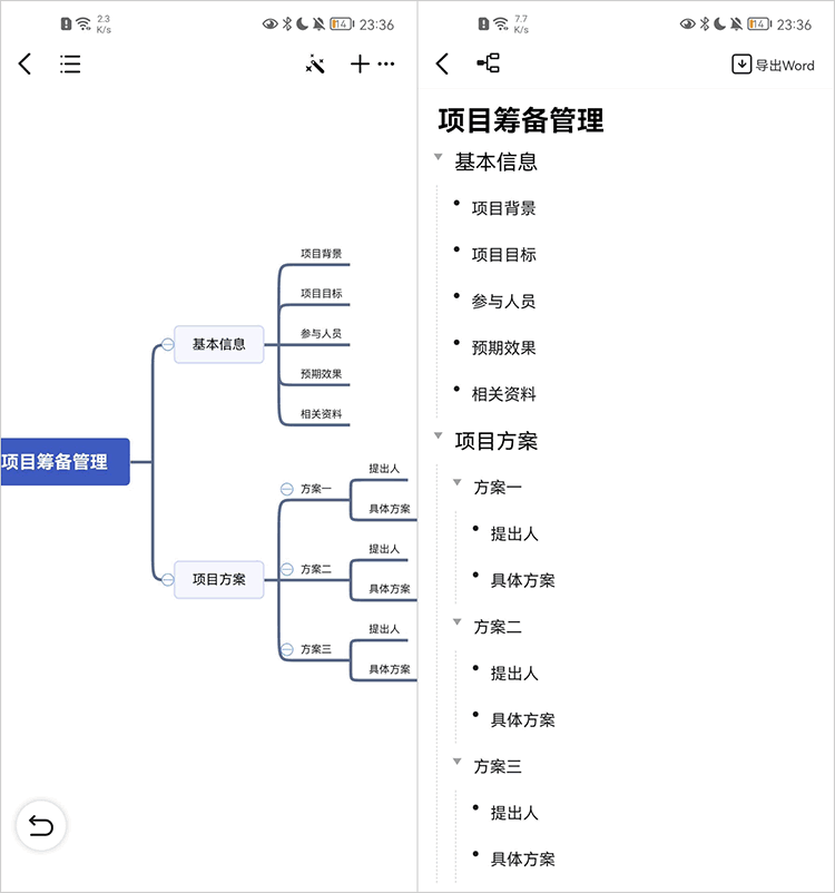 手机怎么画思维导图