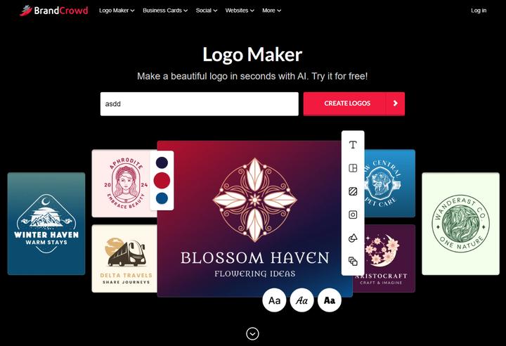 7个可快速生成可商用品牌标识的在线Logo生成器！