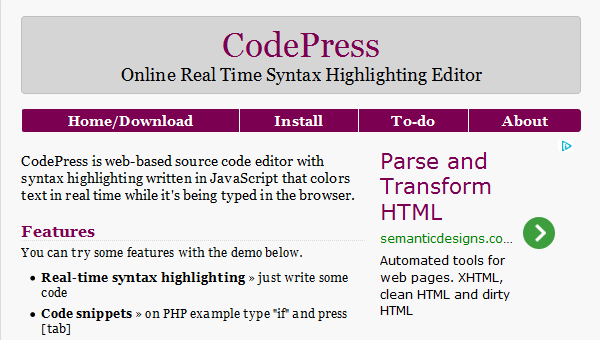 代码高亮插件工具介绍 15款任你挑选