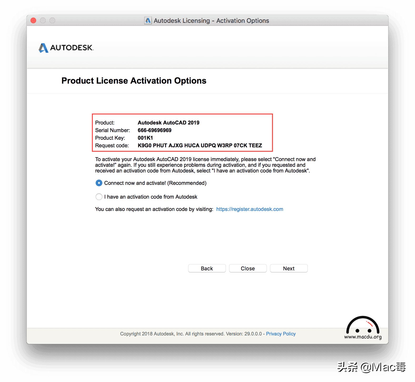 Autodesk AutoCAD 2019 for Mac v2019.0.1 中文汉化完整破解教程