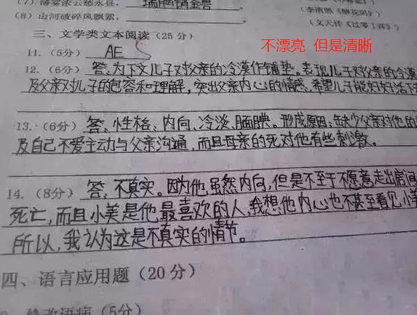 高考时不同字体，在电脑扫描下差距很大，这种字体通过率更高