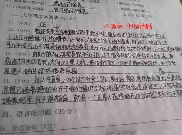 高考时不同字体，在电脑扫描下差距很大，这种字体通过率更高