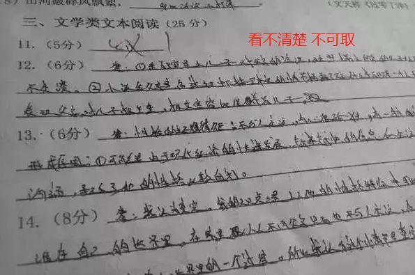 高考时不同字体，在电脑扫描下差距很大，这种字体通过率更高