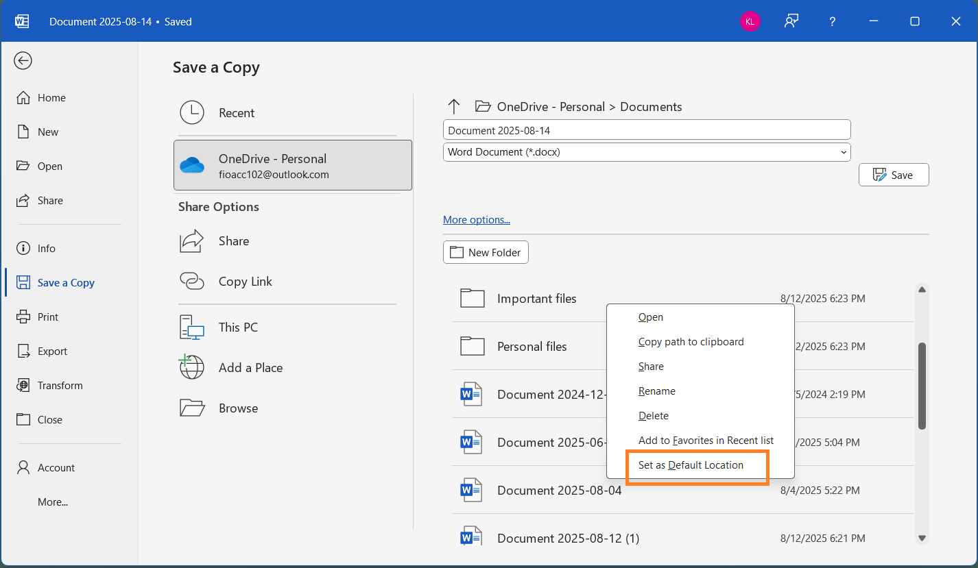 微软邀测Win10 / Win11版 Word新特性：新建文档自动保存到云端