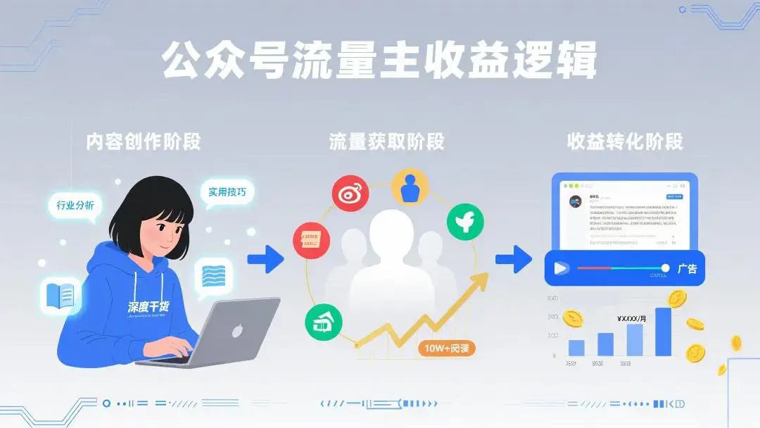 AI写作兼职：给公众号供稿开通流量主每月能稳定挣5000