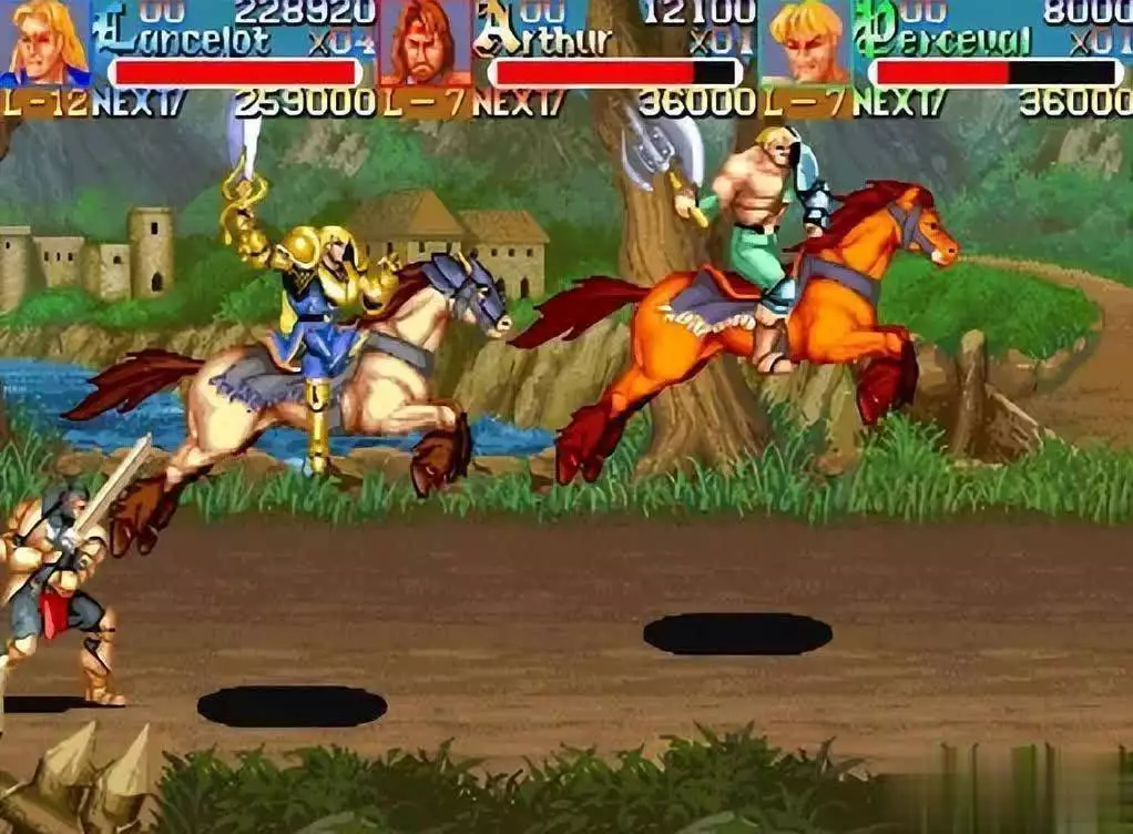 街机游戏圆桌武士究极隐藏技巧,大神为何总爱空放大招?