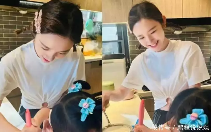 唐艺昕豪宅里庆中秋!穿粉裙拿花指月美成仙,张若昀全程配合拍照