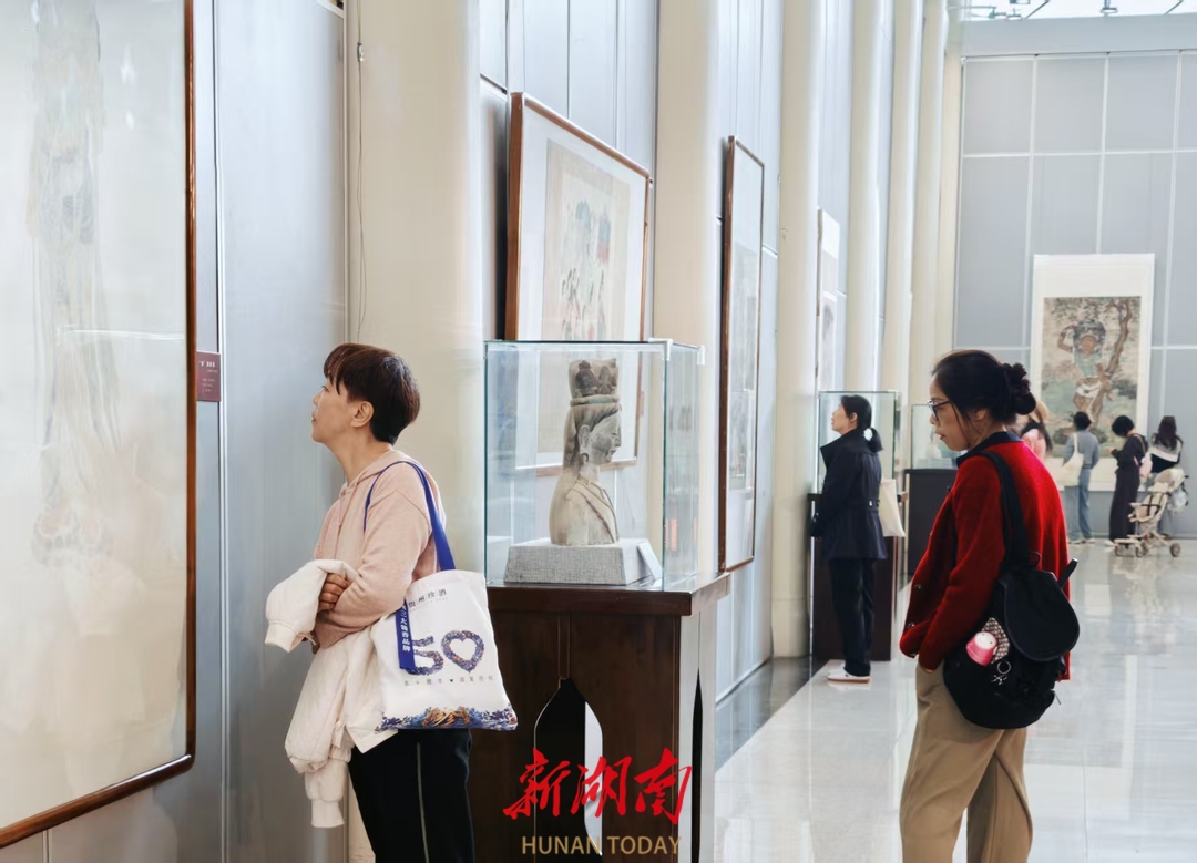 新展丨在长沙“湘遇”敦煌，专家解读壁画彩塑绚丽千年秘诀
