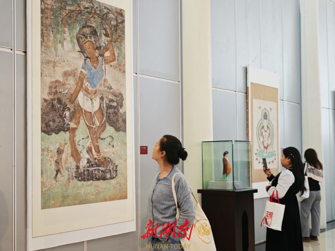 新展丨在长沙“湘遇”敦煌，专家解读壁画彩塑绚丽千年秘诀