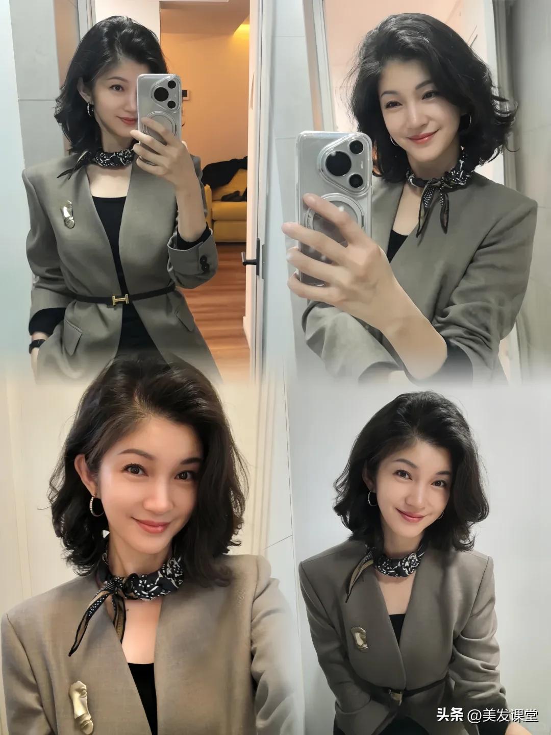 2025短发掀起了“翘头烫发”的潮流，可盐可甜，非常减龄显年轻