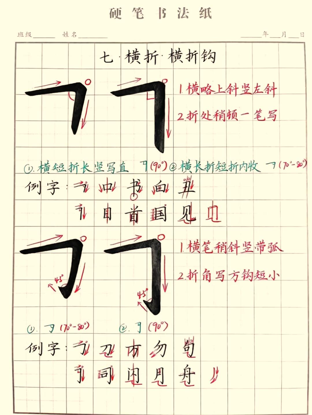 硬笔书法入门:9大基础笔画拆解,手把手教你写好每一笔