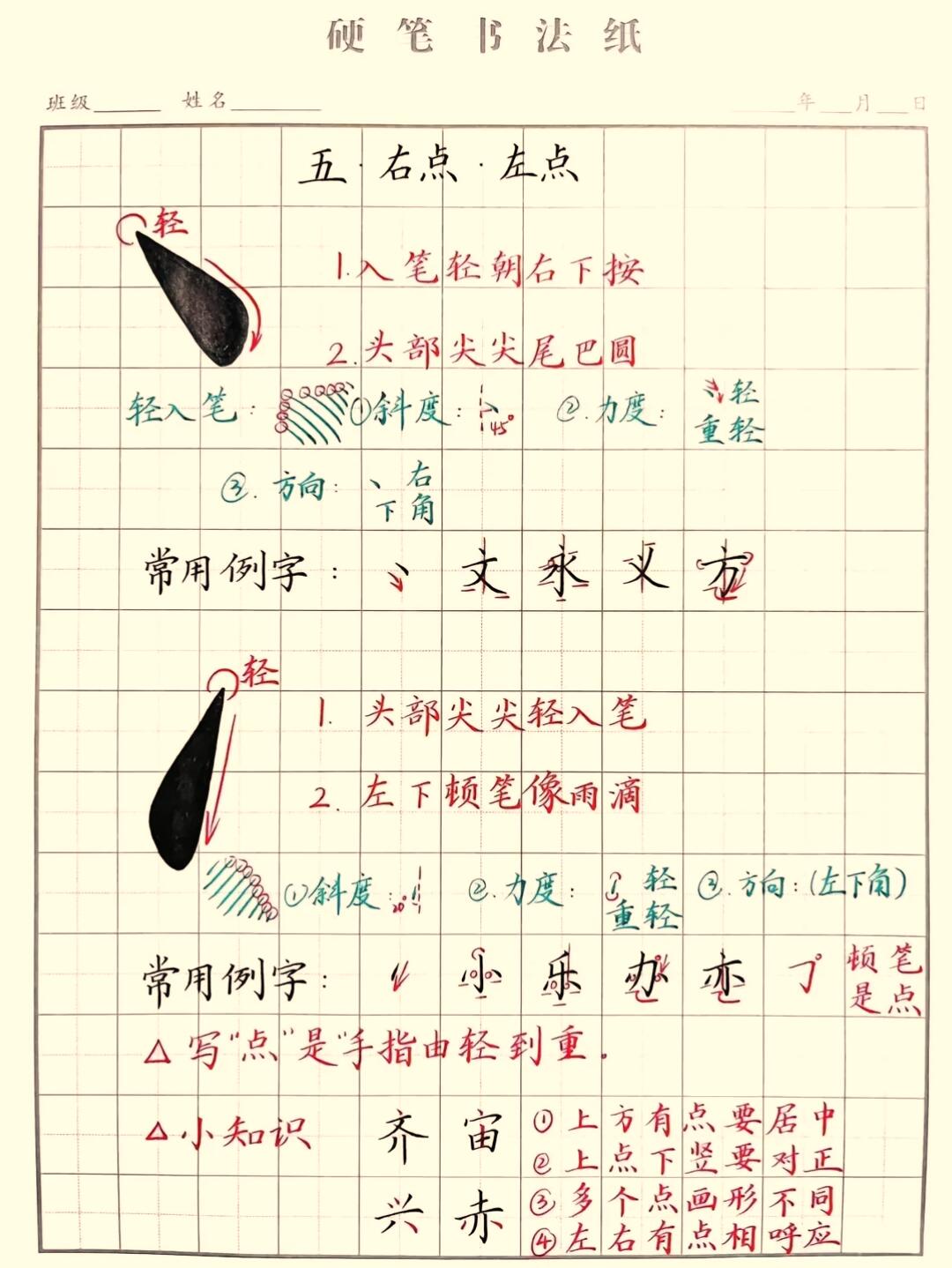 硬笔书法入门:9大基础笔画拆解,手把手教你写好每一笔