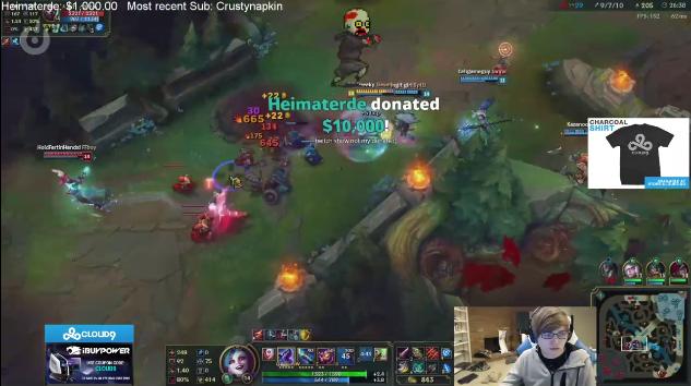 国外直播平台惊现土豪网友 一天连捐两万美金