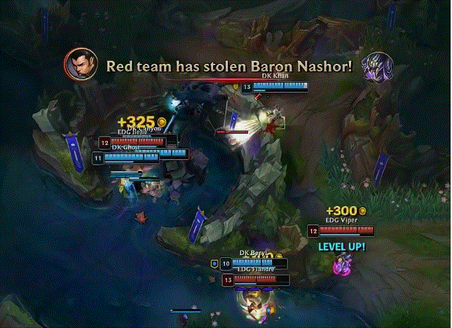 《英雄联盟》S11总决赛，EDG惊险3:2战胜DK夺LPL第三座S赛冠军