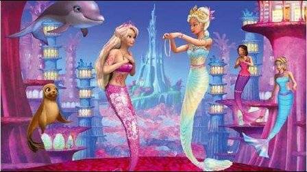 芭比公主之钻石城堡之美人鱼 芭比之真假公主