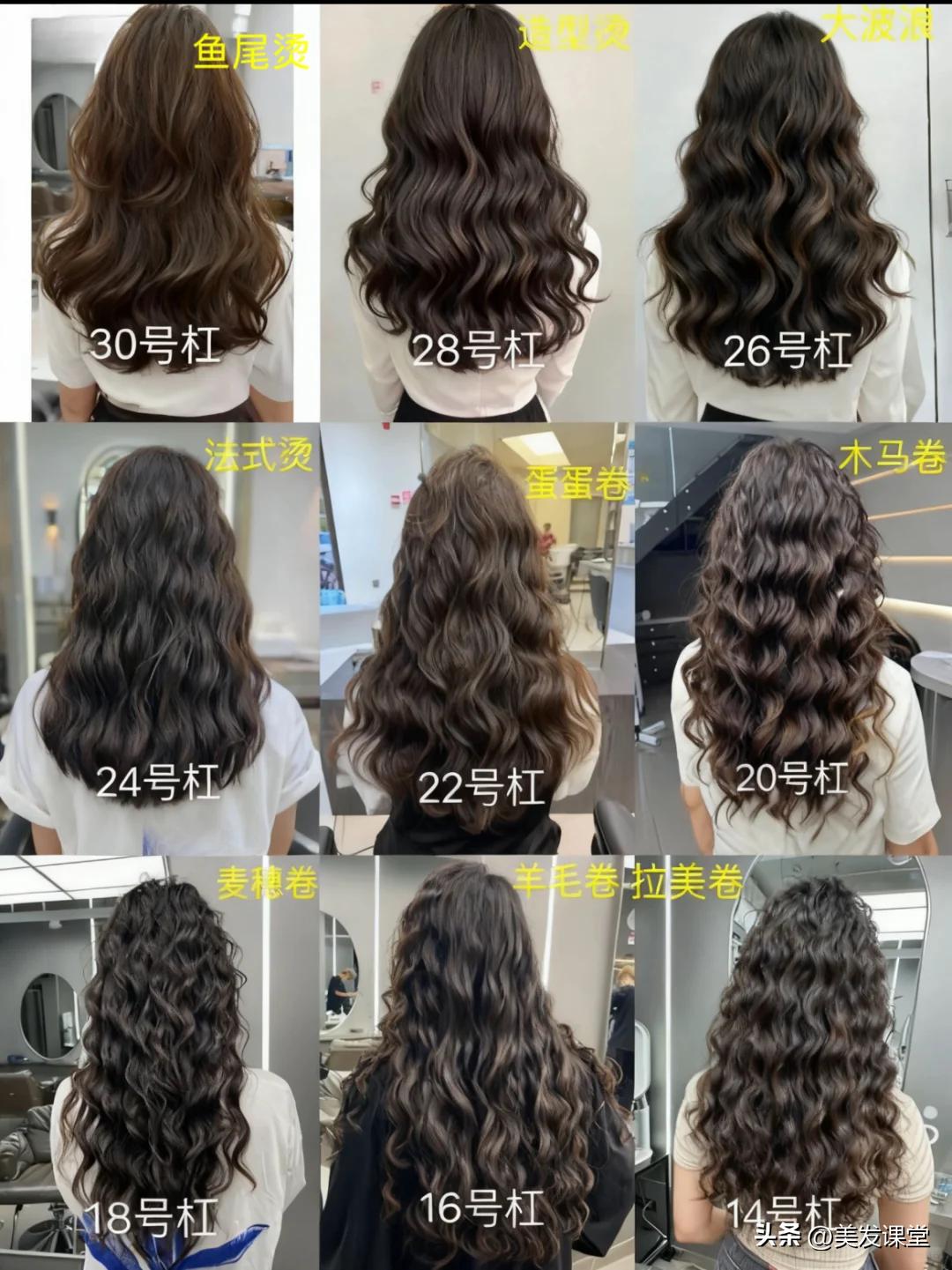 保姆级烫发选杠指南，选杠口诀秘籍，不同卷度效果大公开