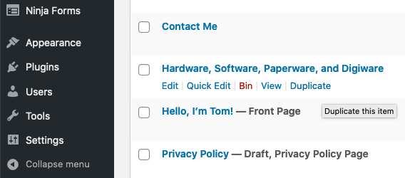 如何在 WordPress 中复制页面
