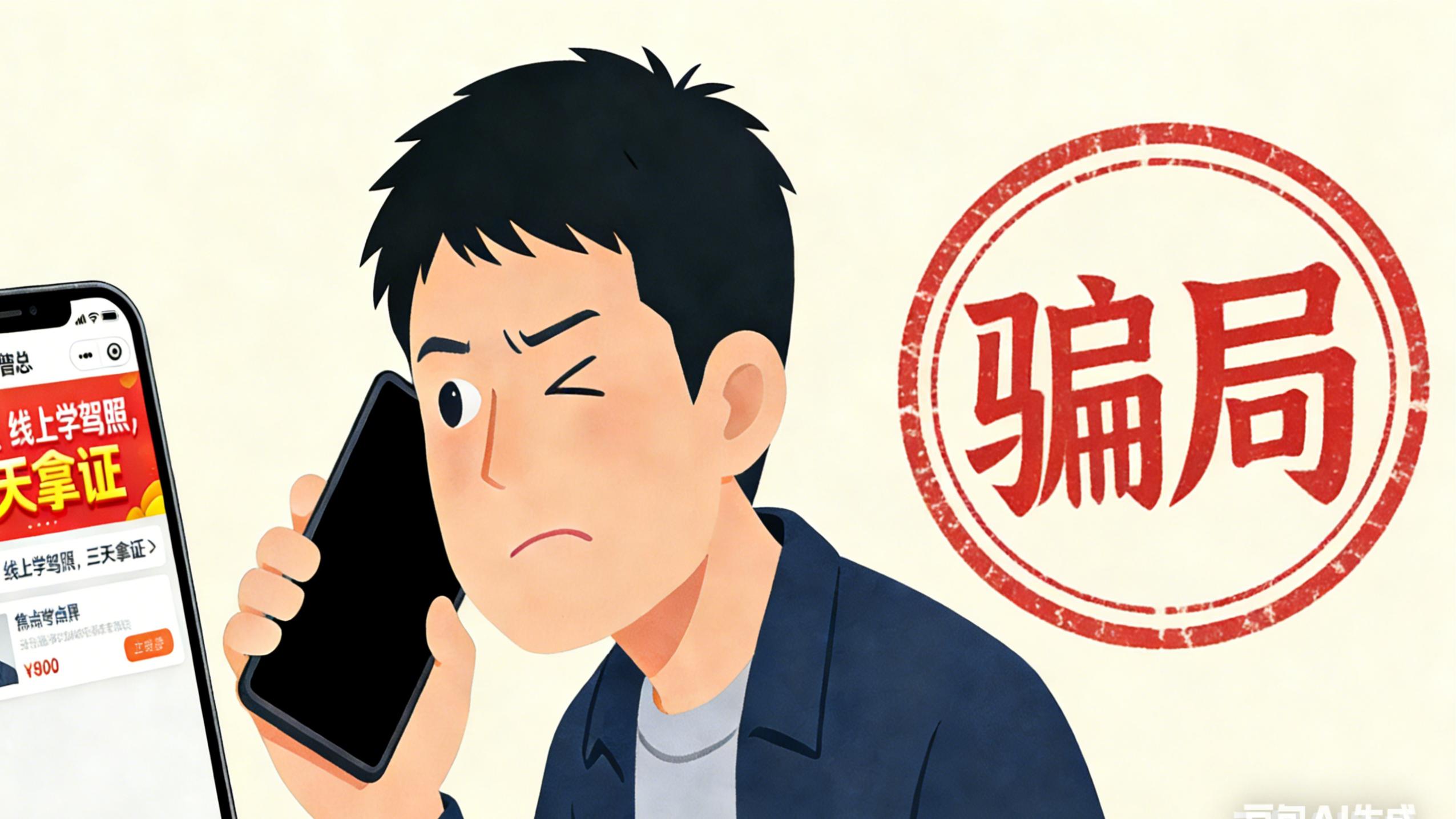 线上学车骗局：“证从天上来”专割“懒癌”韭菜丨中听