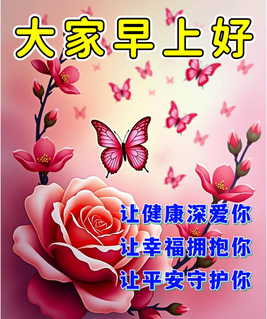 今日最新版早上好表情图片大全，金秋岁月，平安幸福